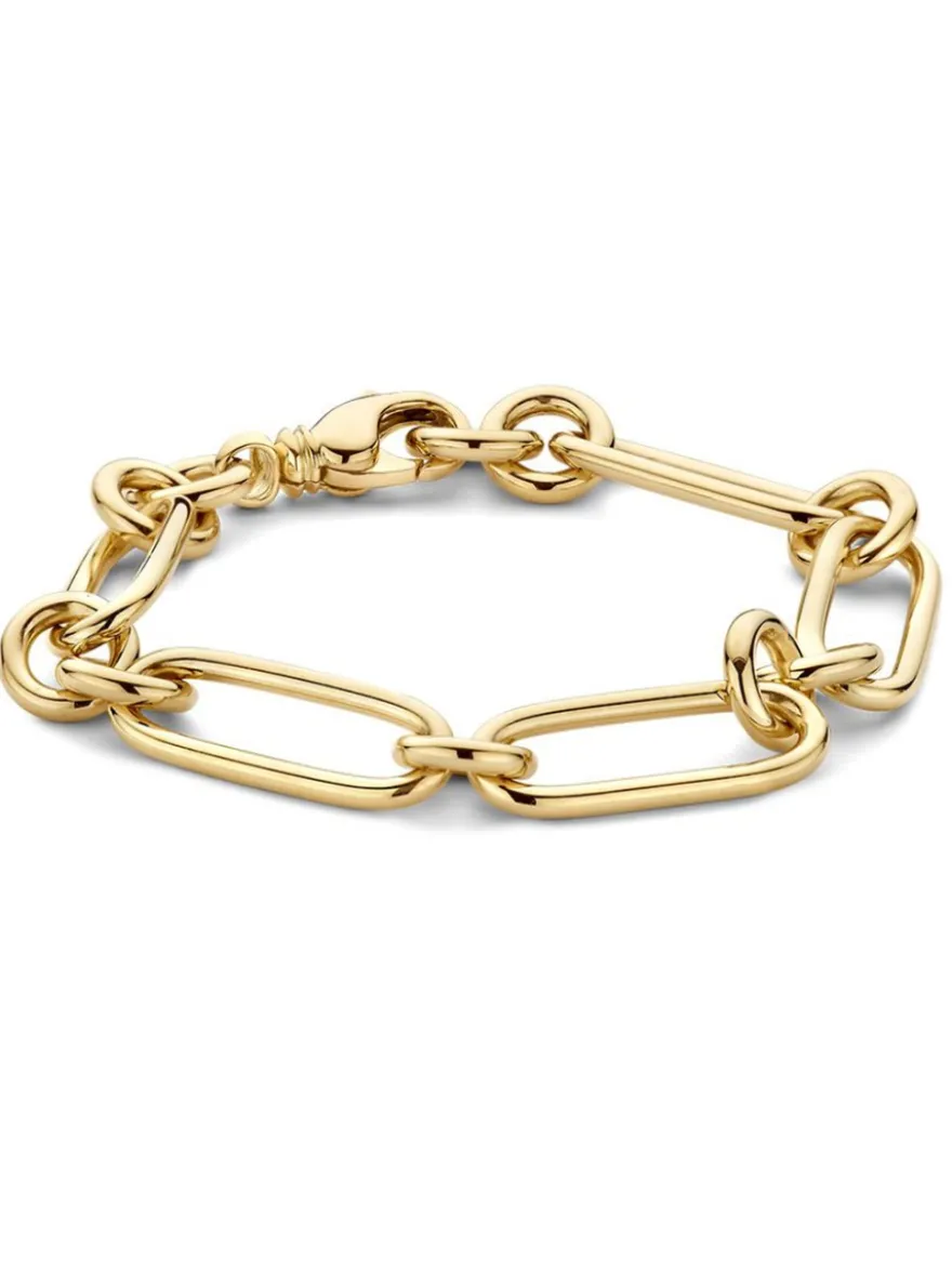Luxe geelgouden closed-forever armband + Cadeau