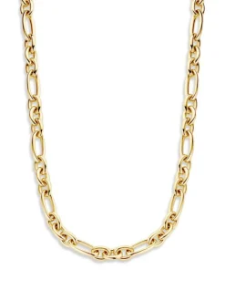 Luxe geelgouden collier schakels + cadeau