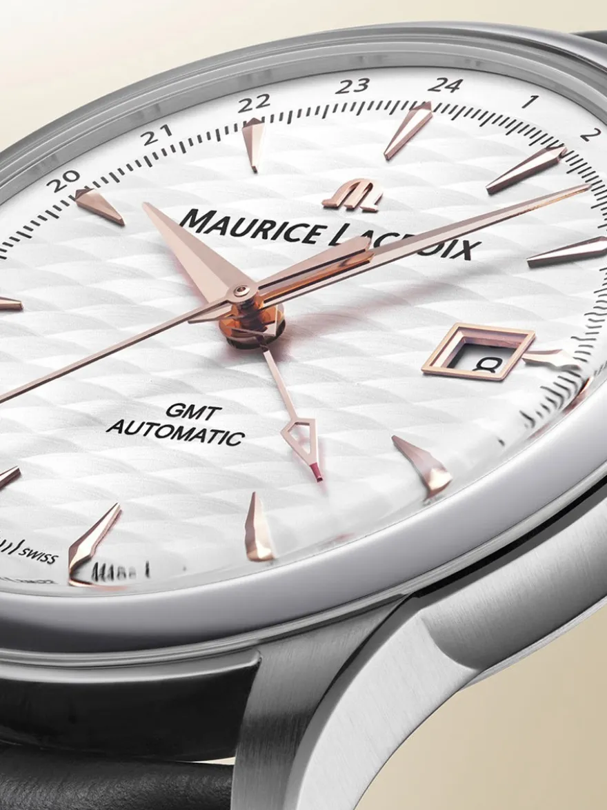 Maurice Lacroix 1975 Automatic Vagues Du Jura GMT Limited Edition 756048-SS001-131-2 + Luxe Cadeau