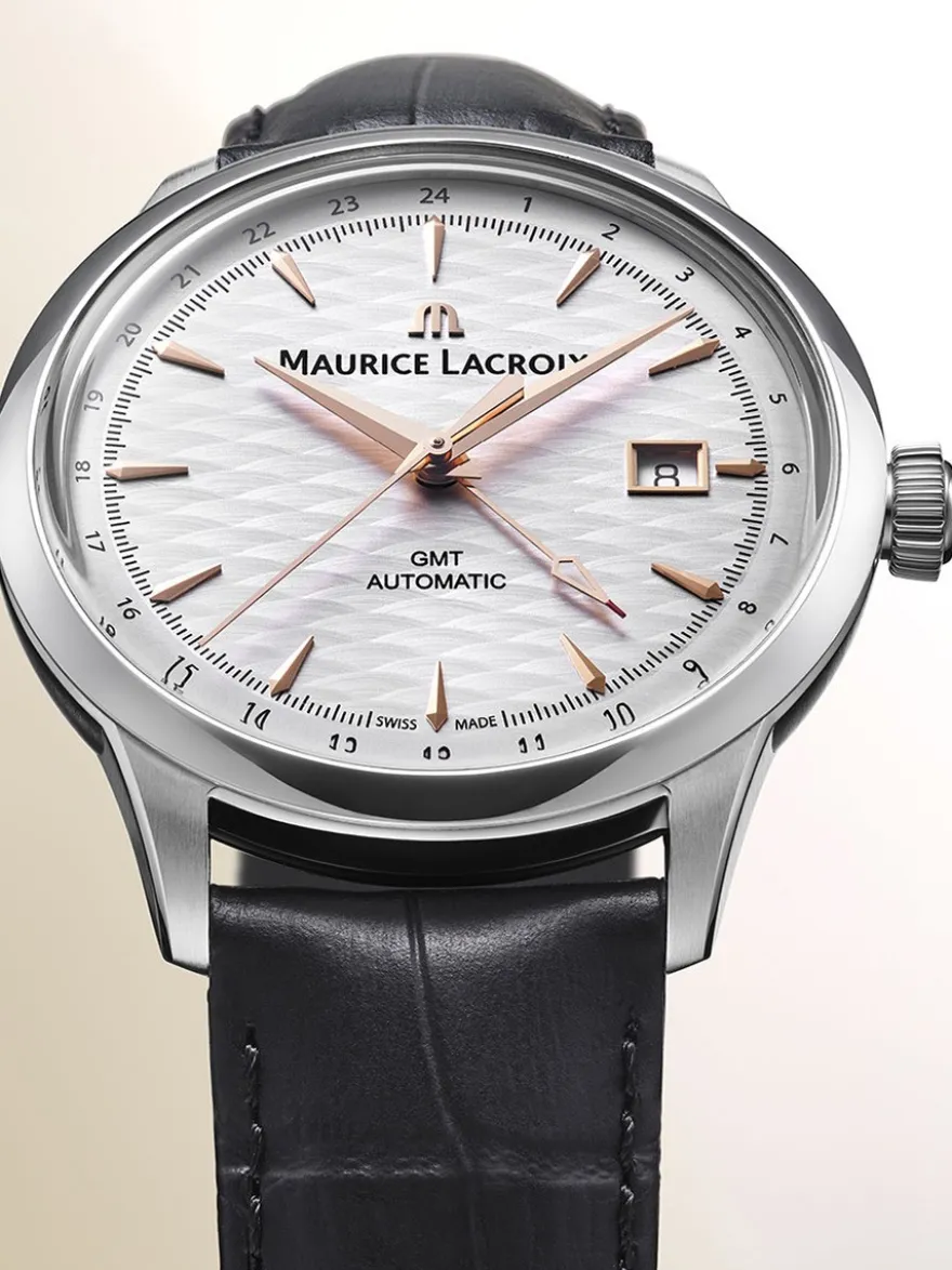 Maurice Lacroix 1975 Automatic Vagues Du Jura GMT Limited Edition 756048-SS001-131-2 + Luxe Cadeau