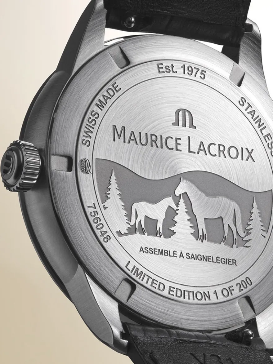 Maurice Lacroix 1975 Automatic Vagues Du Jura GMT Limited Edition 756048-SS001-131-2 + Luxe Cadeau