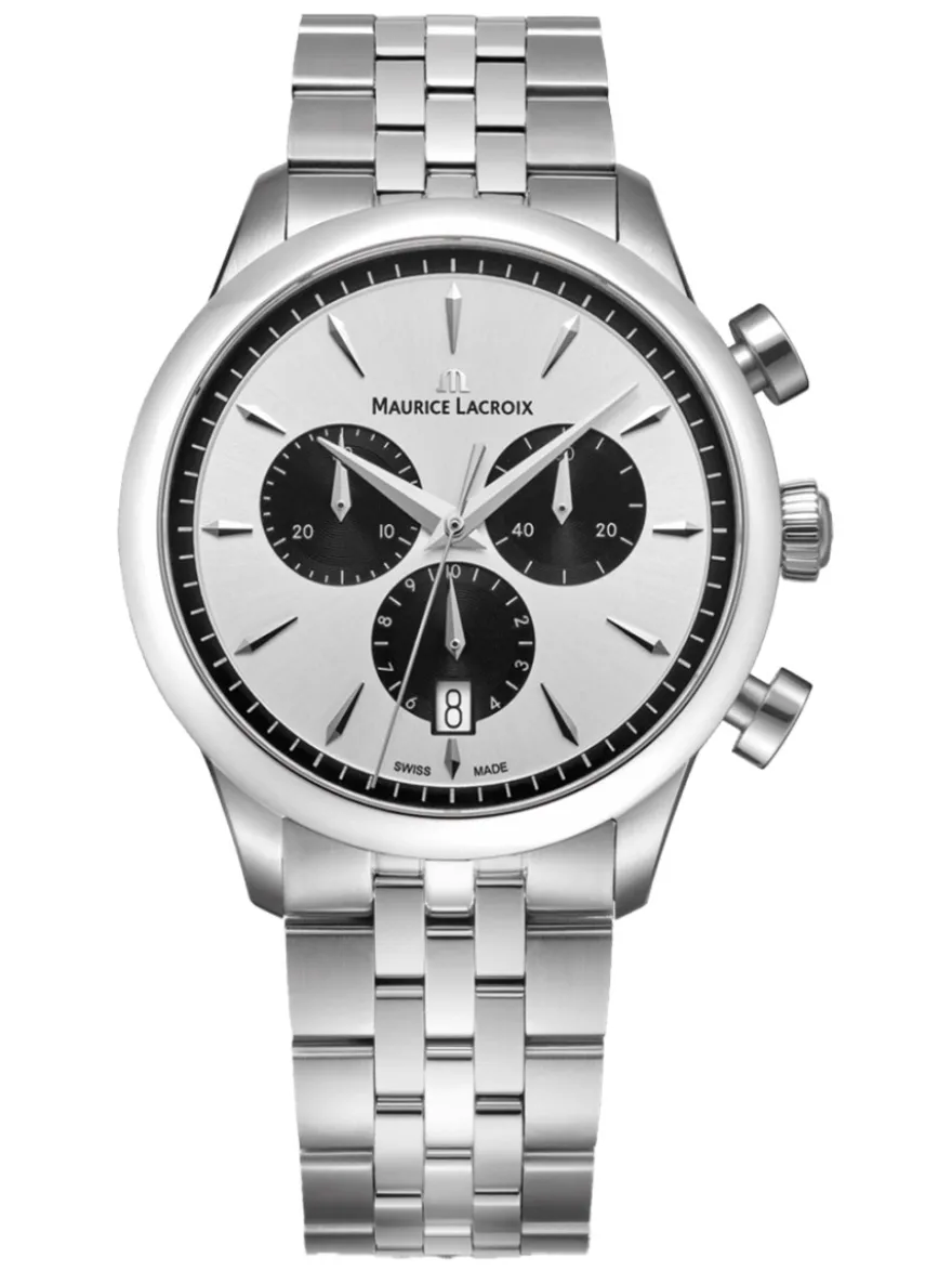 Maurice Lacroix 1975 Quartz Chronograph 751038-SS002-130-1 + Luxe Cadeau