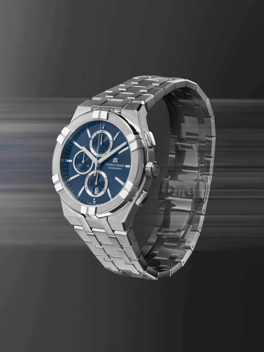 Maurice Lacroix Aikon Chronograph Quartz AI1118-SS002-430-1 + Luxe Cadeau