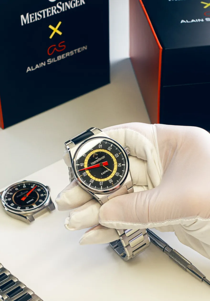 Meistersinger Alain Silberstein edition Kaenos Open Date ED-KSOD-AS2025 + Luxe Cadeau