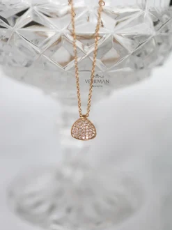 Moondrops collier & hanger met briljant + Luxe collier