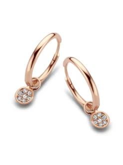 Moondrops creolen met diamant M083PE20R14 + Luxe Cadeau