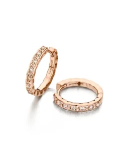 Moondrops creolen met diamant M098E38BRDR14 + Luxe Cadeau