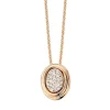 Moondrops hanger ovaal met briljant M063P26R18 + Luxe Cadeau