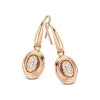 Moondrops oorhaken ovaal met briljant M063E14R18 + Cadeau