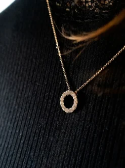 Moondrops roségouden collier M098N50BRDR14 + Luxe Cadeau