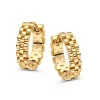 Oorringen geelgoud rolexschakel + luxe cadeau