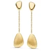 Oorstekers hangend element geelgoud + Luxe Cadeau