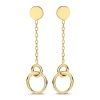 Oorstekers met gouden elementen + luxe cadeau