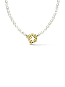 Parelcollier met gouden sluiting + Luxe cadeau