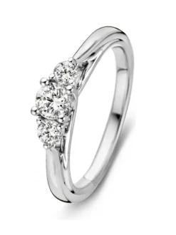 Ring witgoud briljant 0.51 crt. + Luxe Cadeau