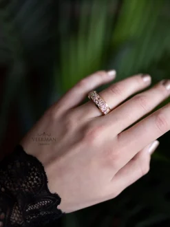 Roos 1835 Eve Collection roségouden ring diamant 1,50crt.
