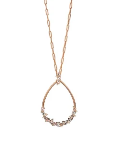 Roos 1835 Jackie Collection hanger roségoud met diamant 1,00crt.
