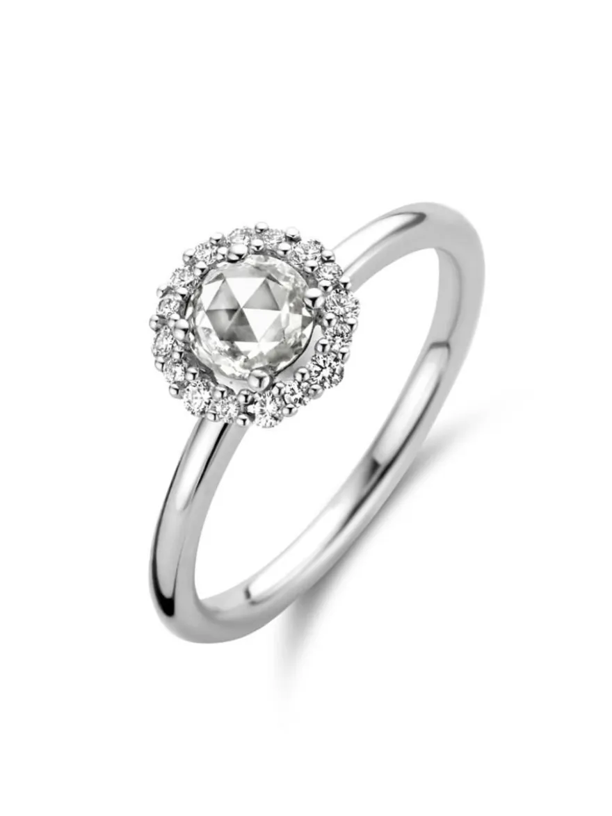 Roos 1835 Louise witgouden ring met diamant 0,63crt.