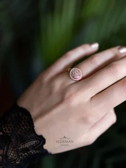 Roos 1835 Marie Collection Entourage ring met roos diamant