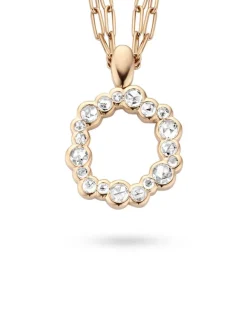 Roos 1835 Marie Collection hanger roségoud met diamant 0,76crt.
