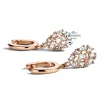 Roos 1835 Marie Collection roségouden diamant oorbellen 0.86crt.