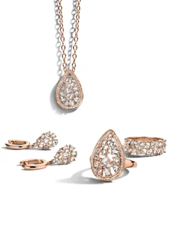 Roos 1835 Marie Collection roségouden diamant oorbellen 0.86crt.