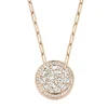 Roos 1835 Marie Entourage hanger met roos diamant
