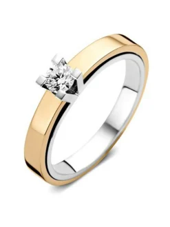 ROOS 1835 solitair ring 0.25crt + Luxe Cadeau