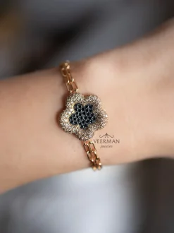 ROOS1835 armband bloem - 108B200BLDBRD