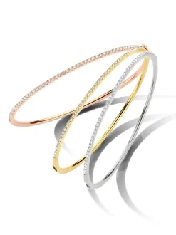 Roségouden bangle met briljant 0,52crt. + Luxe Cadeau