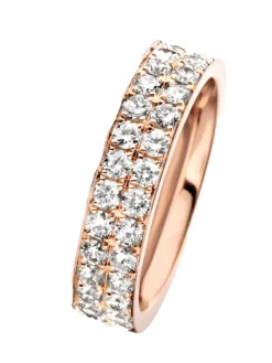 Roségouden ring pavé diamant | Veerman Juwelen