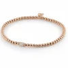 Roségouden stretcharmband met diamant A351R + Luxe Cadeau