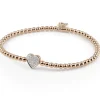Roségouden stretcharmband met briljant A160R + Luxe Cadeau