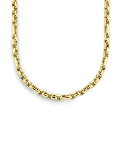 Schakelcollier geelgoud anker + Luxe cadeau