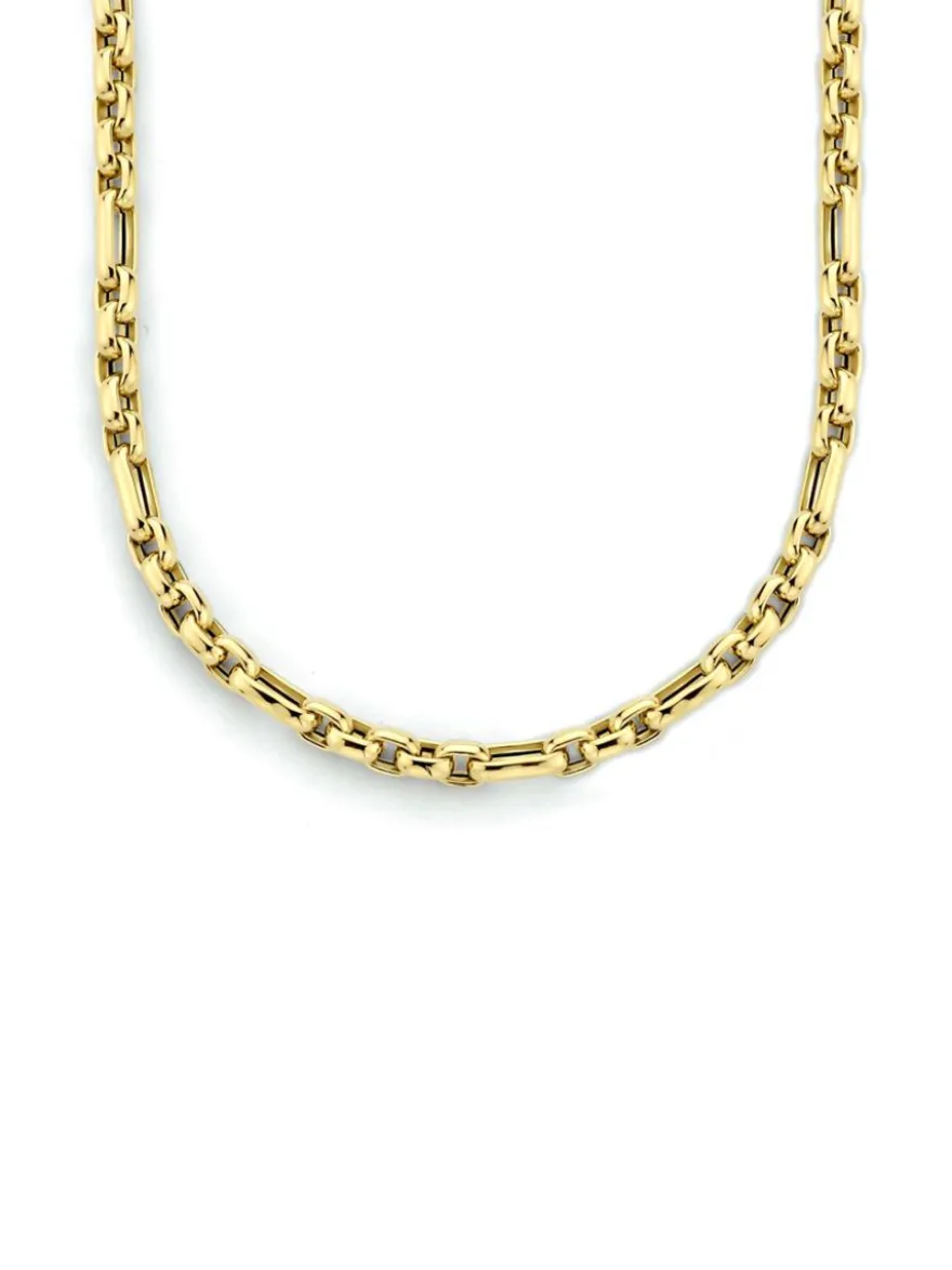 Schakelcollier geelgoud anker + Luxe cadeau