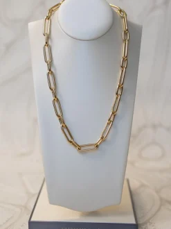 Schakelcollier 18krt geelgoud + Luxe Cadeau