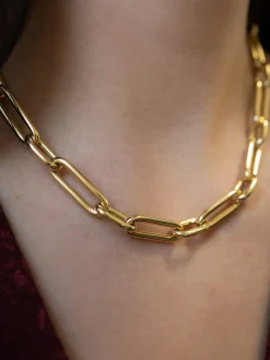 Schakelcollier 18krt geelgoud + Luxe Cadeau