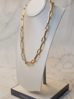 Schakelcollier 18krt geelgoud + Luxe Cadeau