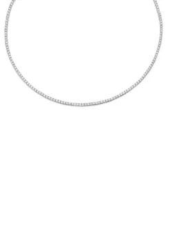 Schitterend witgouden tenniscollier 4.71 crt. + Luxe cadeau