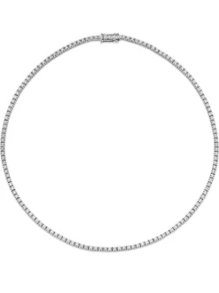 Schitterend witgouden tenniscollier 4.71 crt. + Luxe cadeau