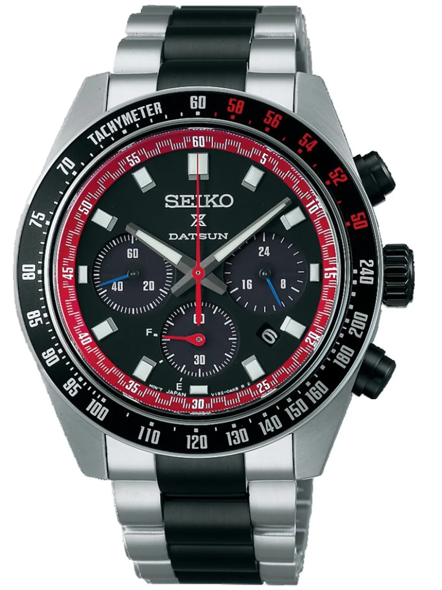 Seiko Prospex Speedtimer Solar Chronograph Datsun SSC957P1 + Luxe Cadeau