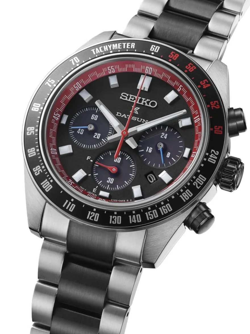 Seiko Prospex Speedtimer Solar Chronograph Datsun SSC957P1 + Luxe Cadeau