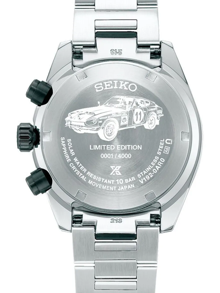 Seiko Prospex Speedtimer Solar Chronograph Datsun SSC957P1 + Luxe Cadeau