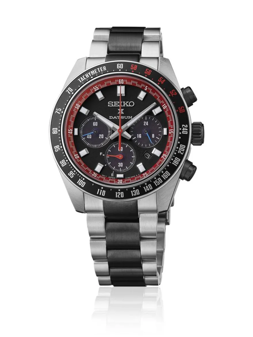 Seiko Prospex Speedtimer Solar Chronograph Datsun SSC957P1 + Luxe Cadeau