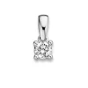 Solitair hanger witgoud met briljant 0,24crt. + Luxe Cadeau