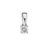 Solitair hanger witgoud met briljant 0,10crt. + Luxe Cadeau