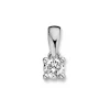Solitair hanger witgoud met briljant 0,19crt + Luxe Cadeau