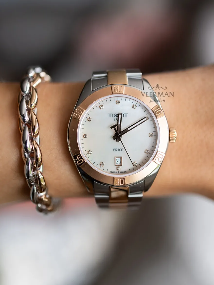 T1019102211600 Tissot PR 100 Sport Chic + Luxe cadeau