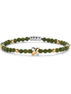 Tirisi Moda Armband Kisses met Jade TM2254JA(2T) + Luxe Cadeau