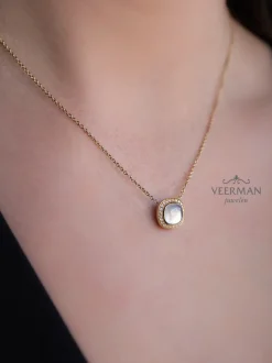 Tirisi Moda Dolce collier witte quartz TM3052WQ(2T) + Luxe Cadeau